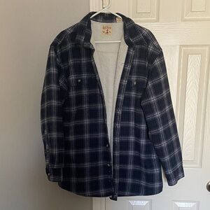 RedHead Navy Plaid Flannel Jacket